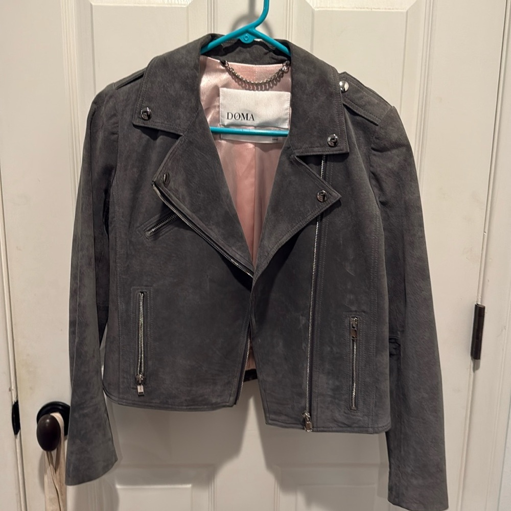 Doma Suede Moto Jacket